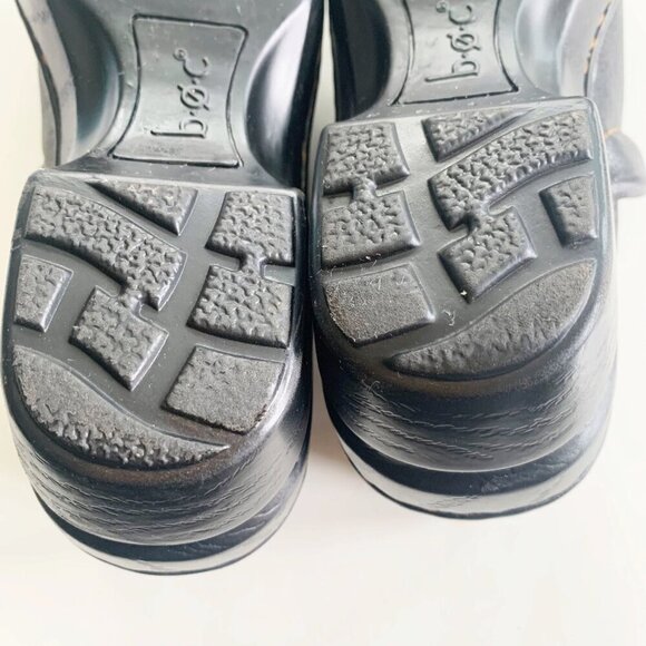 B.O.C. by BORN Black Leather Peggy Clogs Women’s Size 7 - Picture 6 of 8